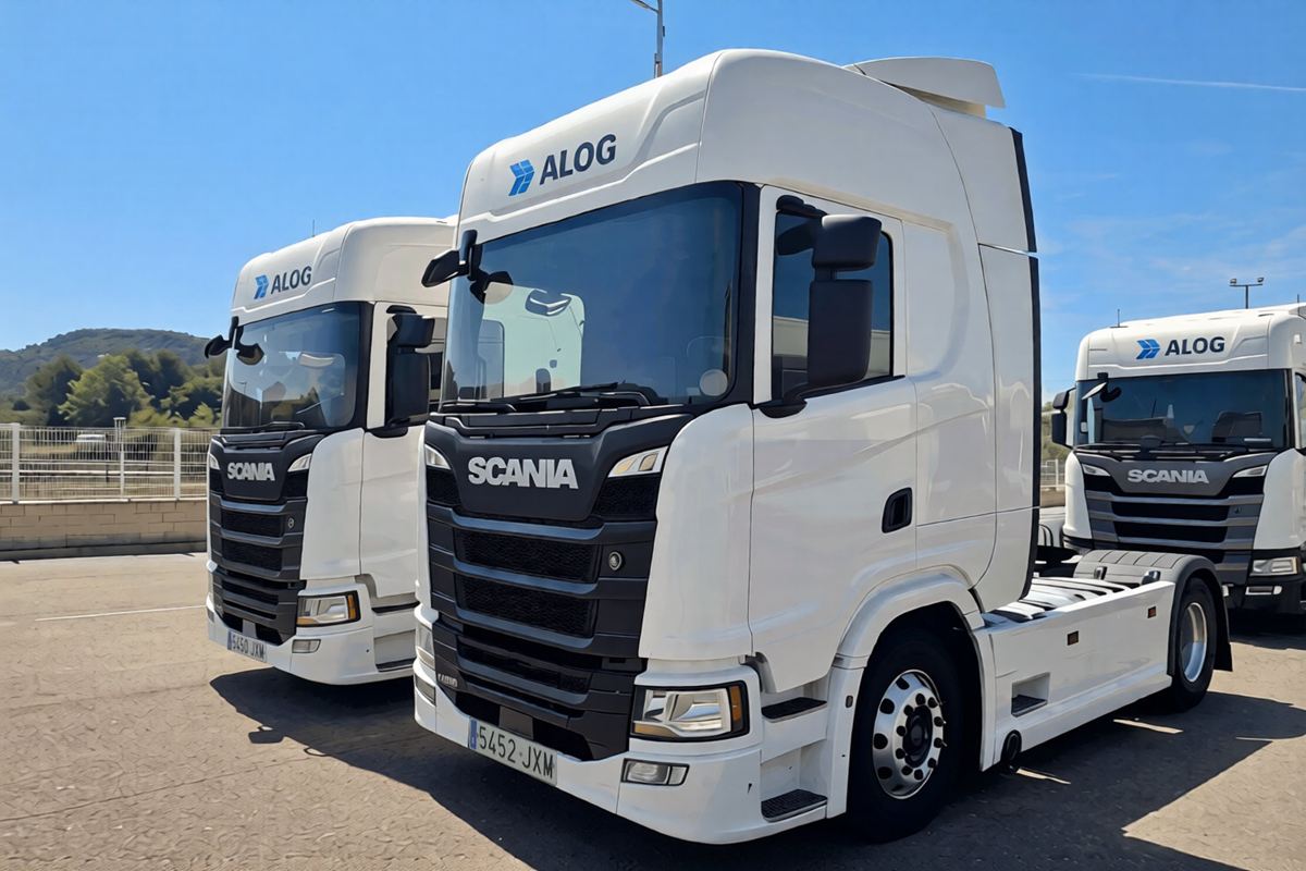 Camiones Scania de la flota de ALOG
